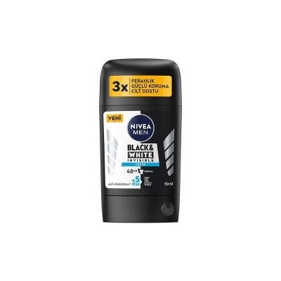 Nivea Men Black White Invisible Fresh Stick Deodorant 50 ml - Nivea