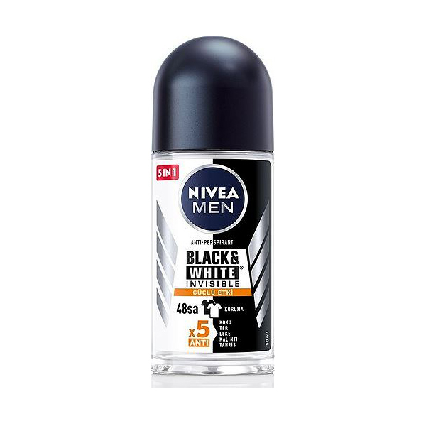 Nivea Men Black White Invisible Güçlü Etki Roll-On 50 ml - 1
