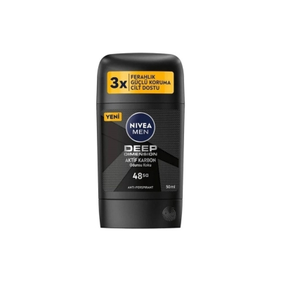 Nivea Men Deep Dimension Aktif Karbon Stick Deodorant 50 ml - Nivea