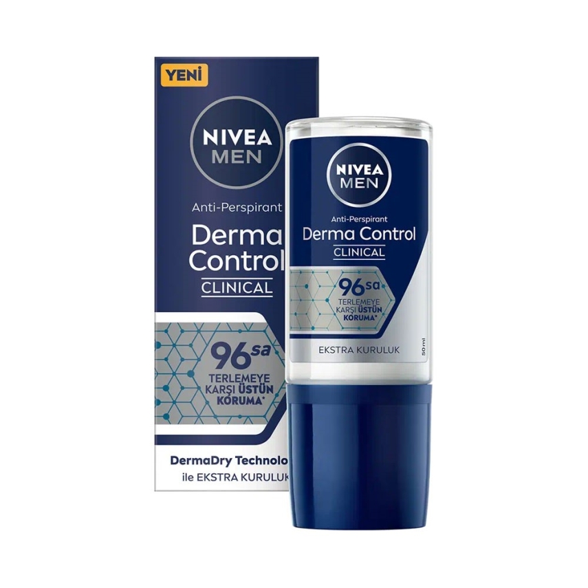 Nivea Men Derma Control Clinical Erkek Roll-On Deodorant 50 ml - 1