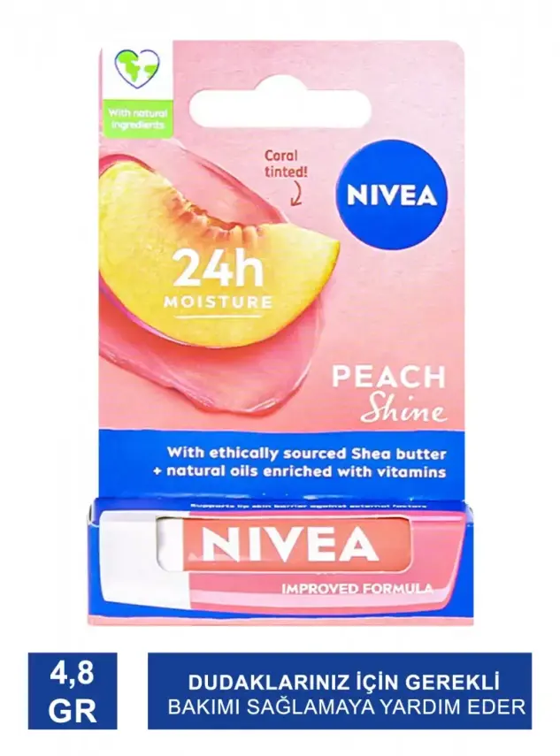 Nivea Peach Şeftali Lip Stick 4,8gr - 1