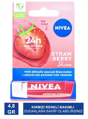 Nivea Strawberry Çilek Lip Stick 4,8gr - Nivea
