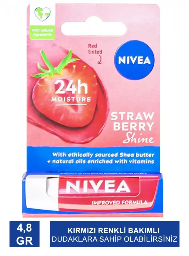 Nivea Strawberry Çilek Lip Stick 4,8gr - 1