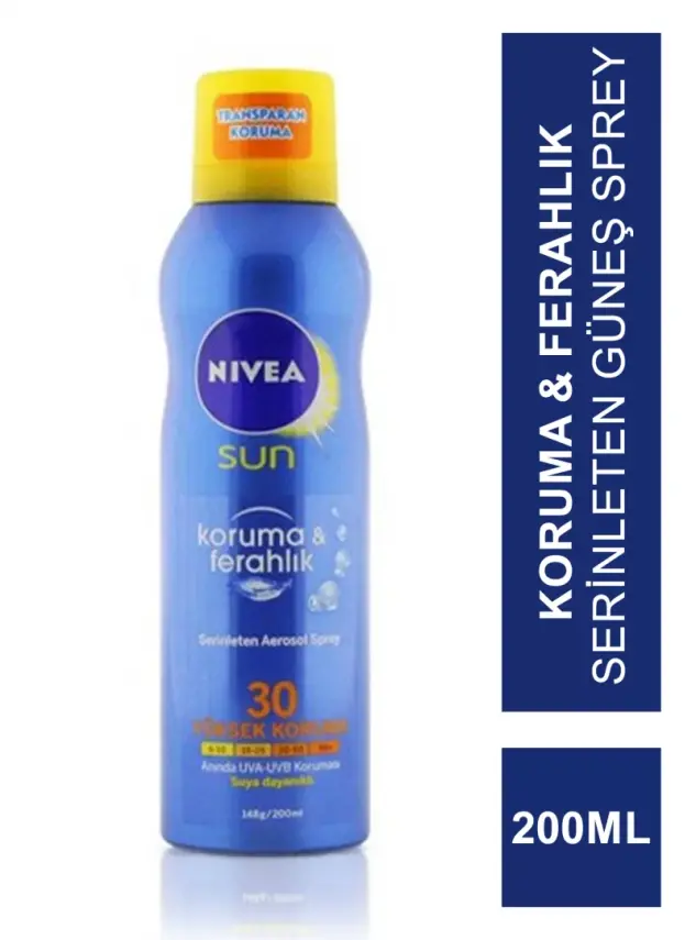 Nivea Sun SPF 30 200 ml Koruma & Ferahlık Serinleten Güneş Spreyi - 1