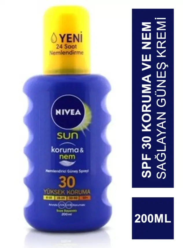 Nivea Sun SPF 30 200 ml Koruma & Nemlendirici Güneş Spreyi - 2