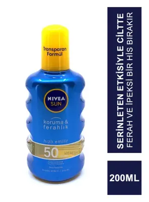 Nivea Sun SPF 50+ 200 ml Koruma & Ferahlık Transparan Güneş Spreyi - 2