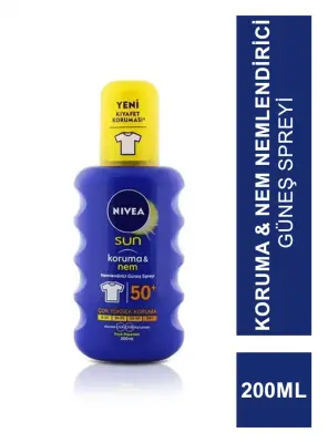 Nivea Sun SPF 50+ 200 ml Koruma & Nem Nemlendirici Güneş Spreyi - Nivea