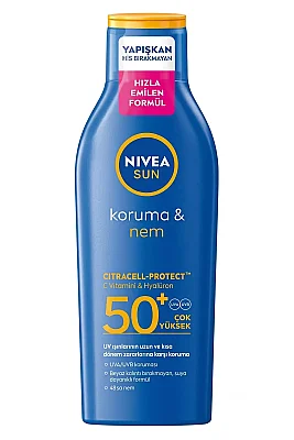 Nivea Sun SPF 50 200 ml Koruma & Nem Nemlendirici Güneş Sütü - Nivea