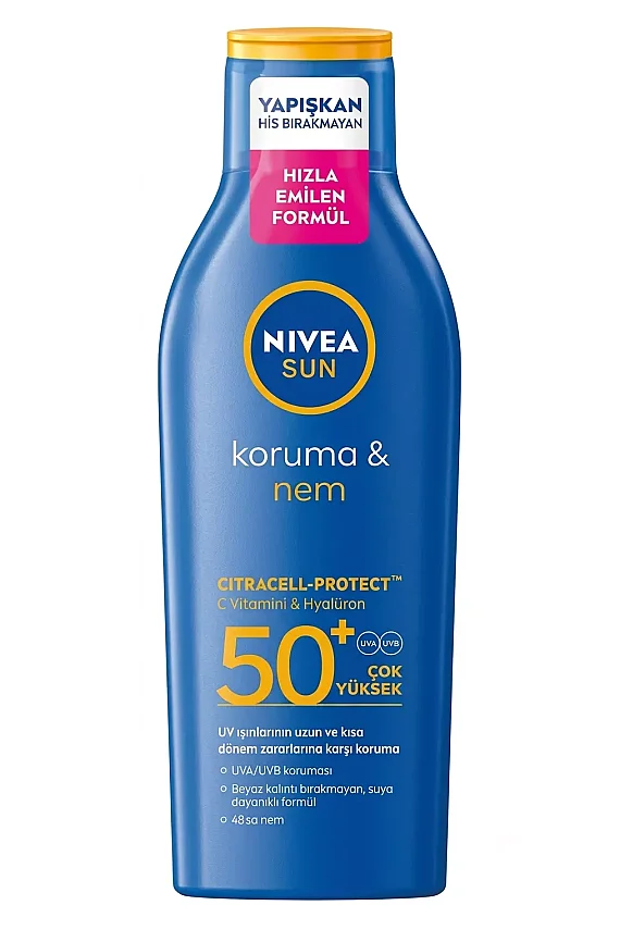 Nivea Sun SPF 50 200 ml Koruma & Nem Nemlendirici Güneş Sütü - 1
