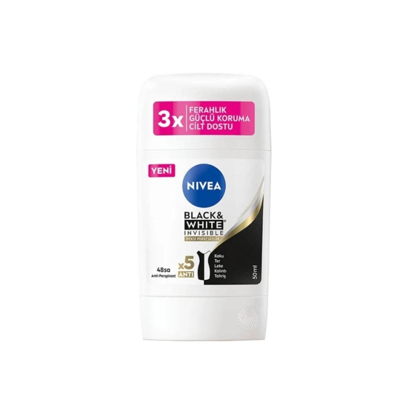 Nivea Women Black White Invisible Stick Deodorant 50 ml - 1