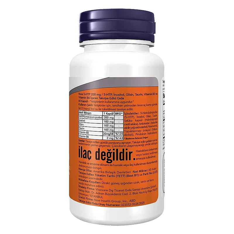 Now 5 HTP 200 mg 60 Kapsül - 2