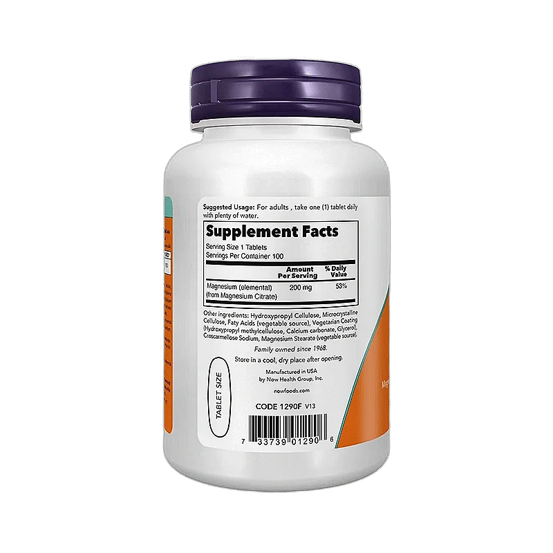 Now Magnesium Citrate 100 Tablet - 2