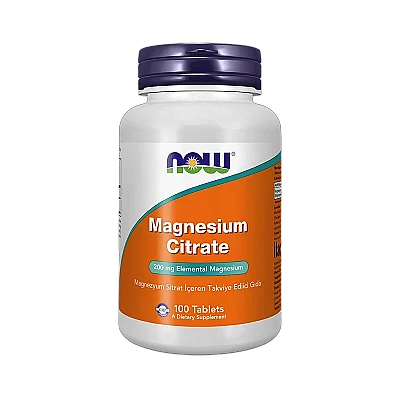Now Magnesium Citrate 100 Tablet - Now