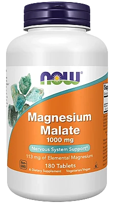 Now Magnesium Malate 180 Tablet - Now
