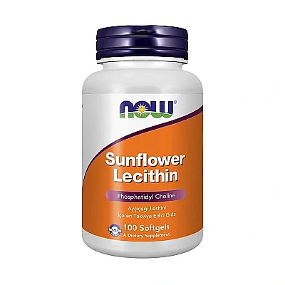 Now Sunflower Lecithin Ayçiçeği Lesitini İçeren Takviye Edici Gıda 100 Kapsül - Now