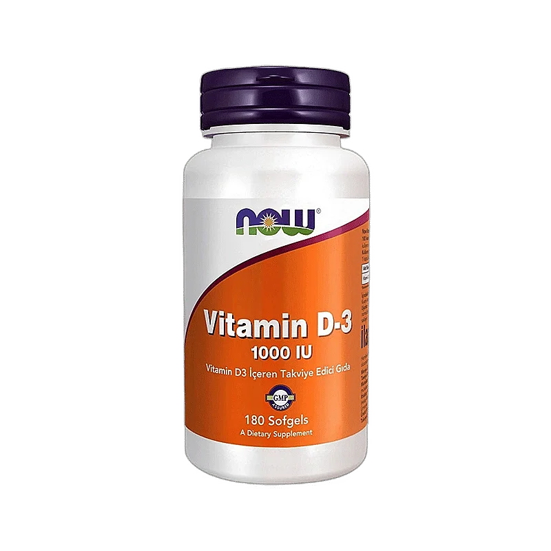 Now Vitamin D3 1000 IU Takciye Edici Gıda 180 Kapsül - 1