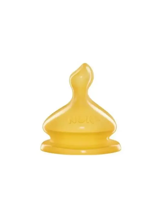 NUK ANTI-COLIC Geniş Ağızlı Kauçuk Biberon Emziği -No:2 L delik- - 1
