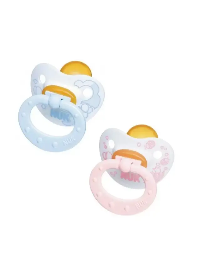 Nuk Baby Rose & Blue Emzik Kauçuk No:2 -6/18 Ay- - 1