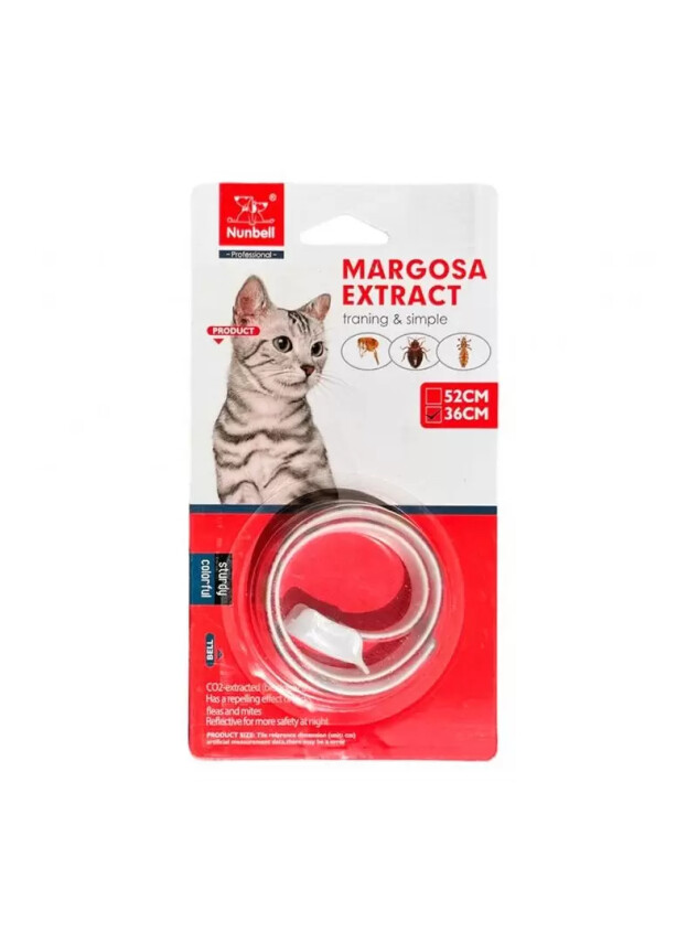 Nunbell Bit Pire Uzaklaştıcı Kedi Tasma 36cm - Nunbell