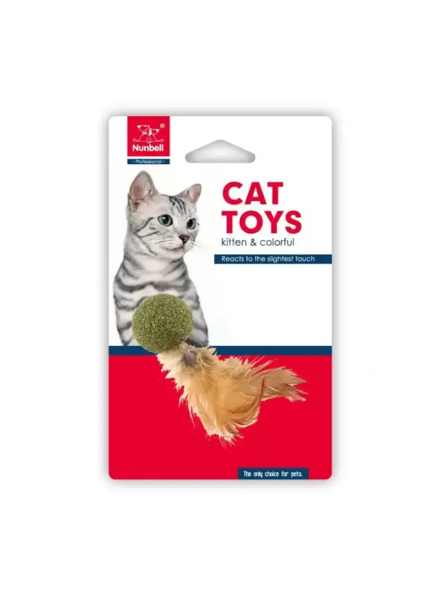 Nunbell Kedi Oyuncagı Catnıp Top Tüylü - 1