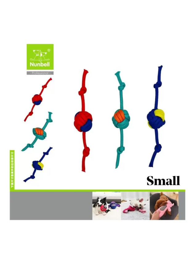 Nunbell Köpek Oyun.Çift Dügümlü Top Small - Nunbell