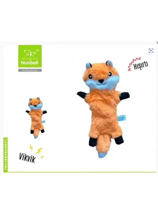 Nunbell Köpek Oyun.Peluş Tilki - 1