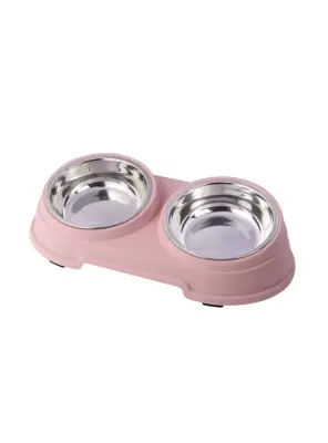 Nunbell Melamin Çelik Mama Kabi İkili - Has