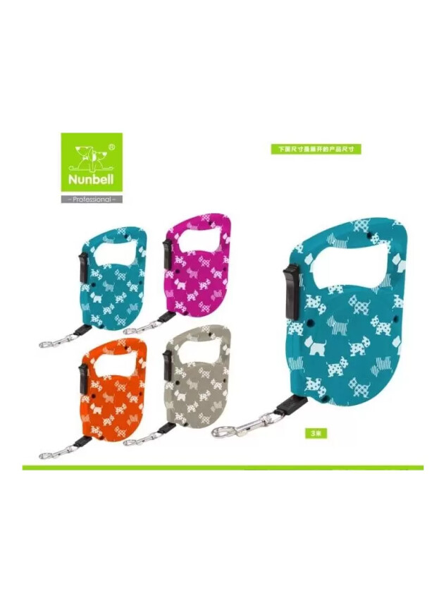 Nunbell Otamatik Tasma Şerit 3Mt (Köpek Desenli) - Nunbell