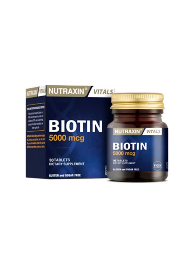 Nutraxin Biotin 5000 mcg 30 Tablet - Nutraxin