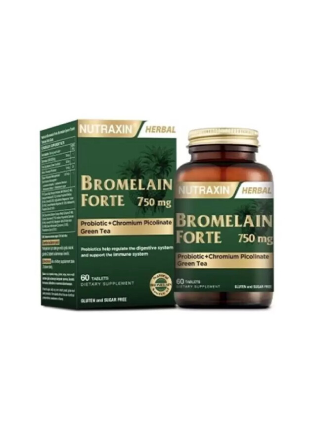 Nutraxin Bromelain Forte 60 Tablet - Nutraxin
