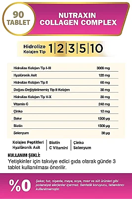 Nutraxin Collagen Complex 90 tablet - 3