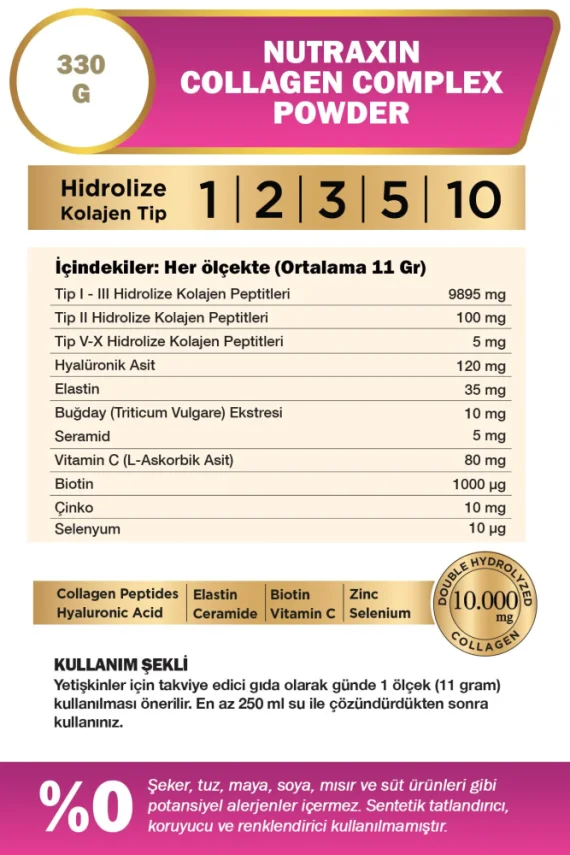 Nutraxin Collagen Complex Powder 330 gr - 2