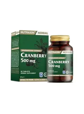 Nutraxin Cranberry 500 mg 60 Tablet - Nutraxin