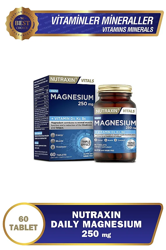 Nutraxin Magnesium Daily 250 mg 60 Tablet - 1