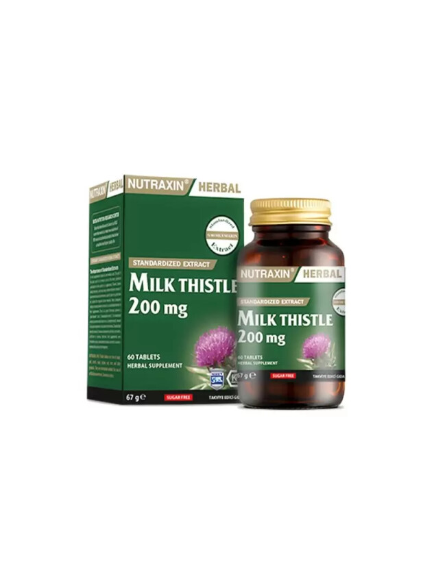 Nutraxin Milk Thistle 200 mg 60 Tablet - Nutraxin