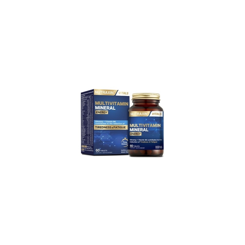 Nutraxin Multivitamin Mineral Energy 60 Tablet - 1