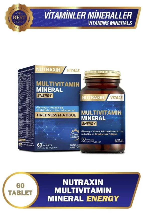 Nutraxin Multivitamin Mineral Energy 60 Tablet - 1