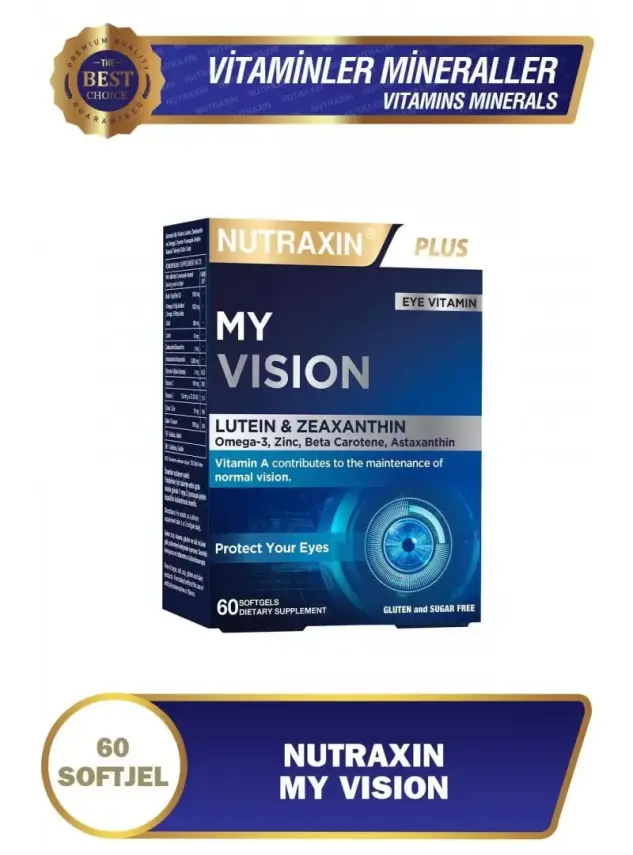 Nutraxin My Vision Göz Vitamini 60 Yumuşak Kapsül - 1