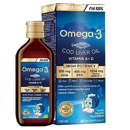 Nutraxin Omega-3 Kids Şurup 150 ml - 1