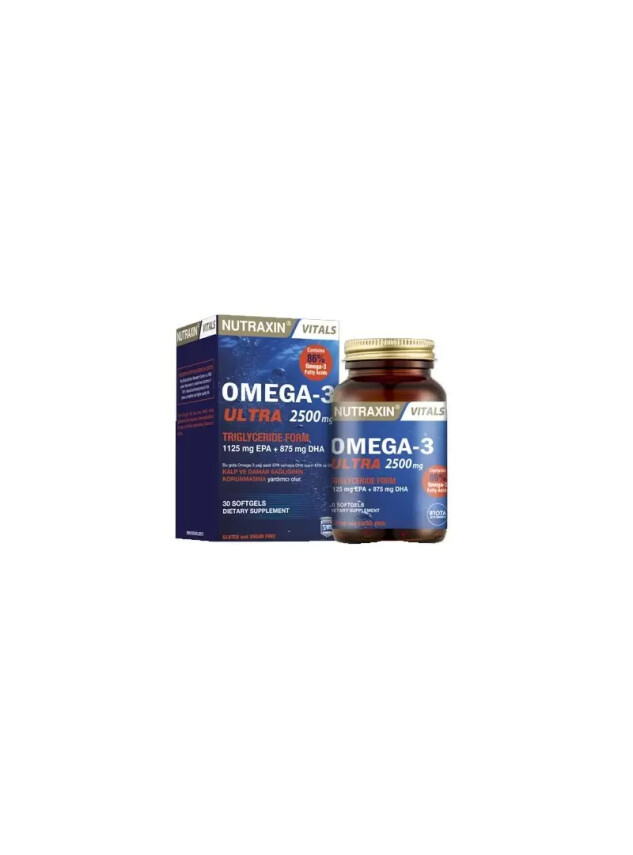 Nutraxin Omega-3 Ultra 2500 mg 30 Yumuşak Kapsül - Nutraxin