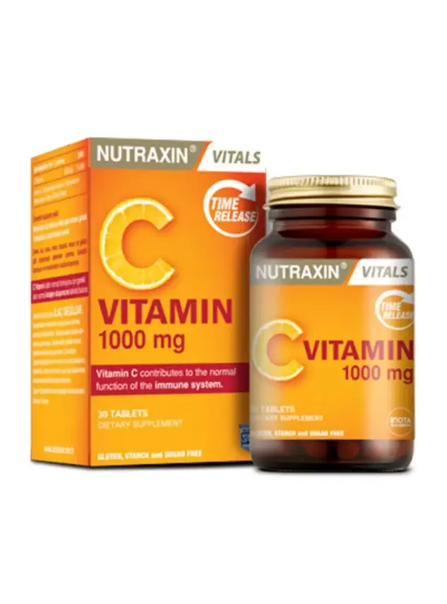 Nutraxin Vitamin C 1000 mg Takviye Edici Gıda 30 Tablet - 1