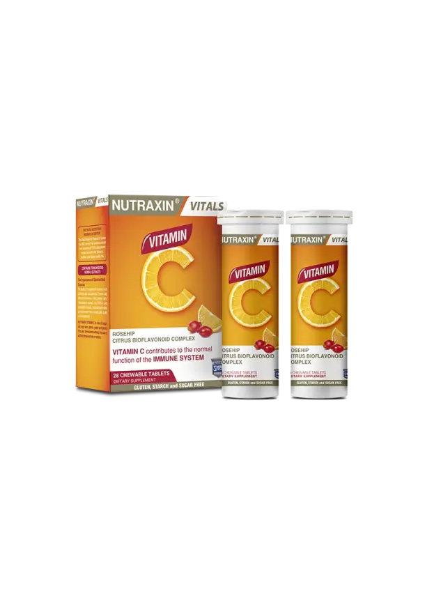 Nutraxin Vitamin C 28 Çiğneme Tableti - 1