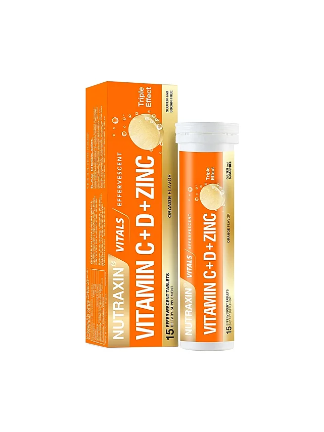 Nutraxin Vitamin C-D-Zinc 15 Efervesan Tablet - 3