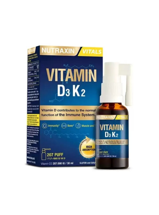 Nutraxin Vitamin D3K2 30 ml - Nutraxin