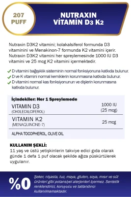 Nutraxin Vitamin D3K2 30 ml - 2