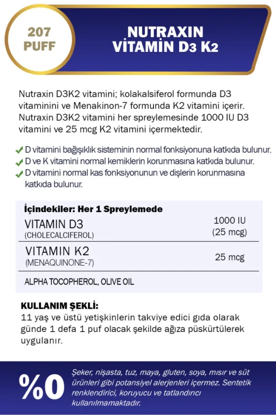 Nutraxin Vitamin D3K2 30 ml - 2