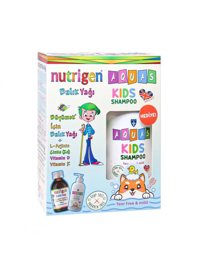 Nutrigen Balık Yağı 200 ml - Aquas Kids Şampuan Hediye - - Nutrigen