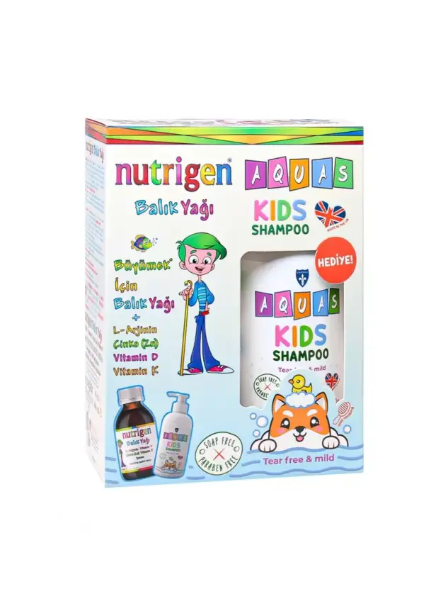 Nutrigen Balık Yağı 200 ml - Aquas Kids Şampuan Hediye - - 1