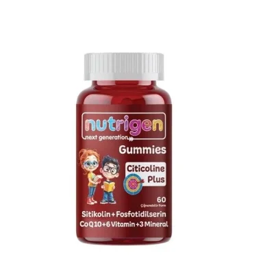 Nutrigen Gummies Sitikolin Plus 60 Çiğnenebilir Form - Nutrigen