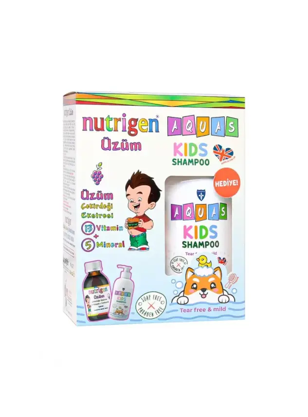 Nutrigen Üzüm Çekirdeği Ekstresi 200 ml - Aquas Kids Şampuan Hediye - - 2